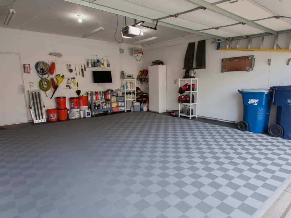 PVC garage floor